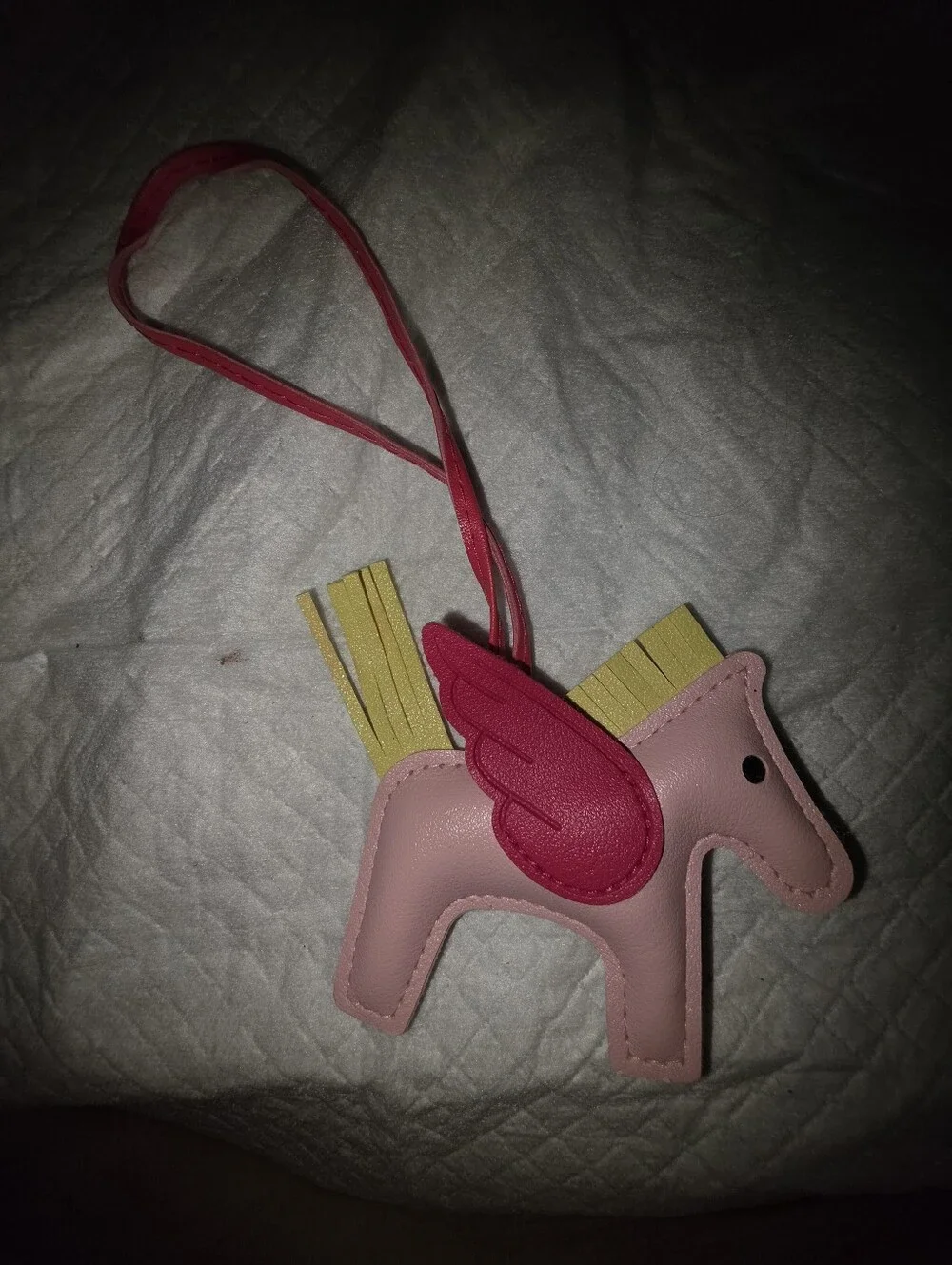 Pink Pegasus Pony Bag Charm